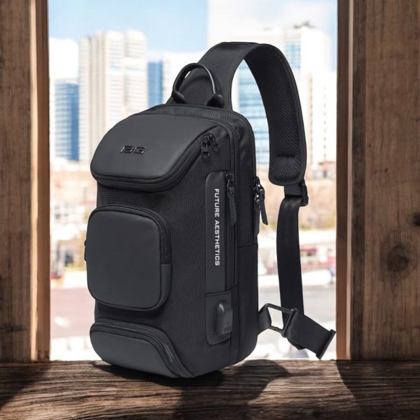 Τσαντάκι crossbody Bange 7086 μαύρο - Image 2