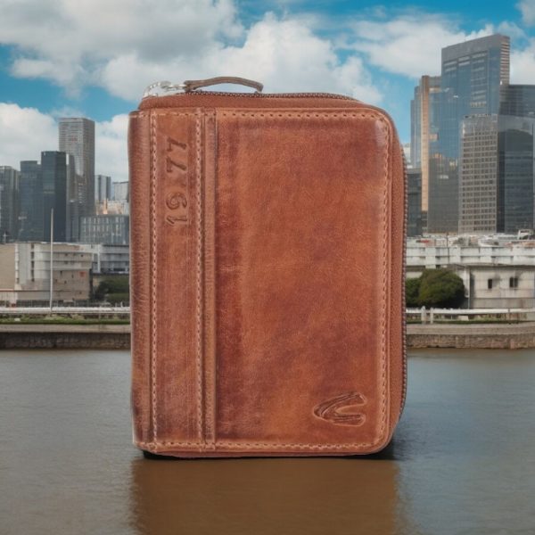 Πορτοφόλι camel active Όρθιο Με φερμουάρ Melbourne Καφέ - Image 2