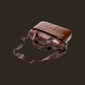 Cardinal Δερμάτινος Χαρτοφύλακας Laptop Καφέ