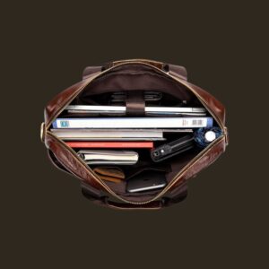 Cardinal Δερμάτινος Χαρτοφύλακας Laptop Καφέ