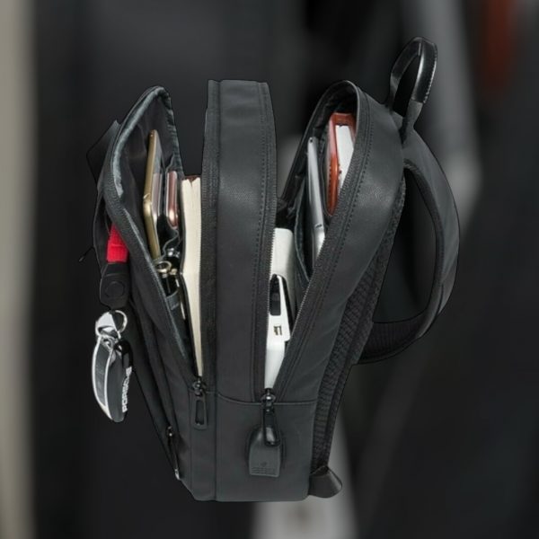 Τσαντάκι crossbody Bange 22002 μαύρο - Image 5