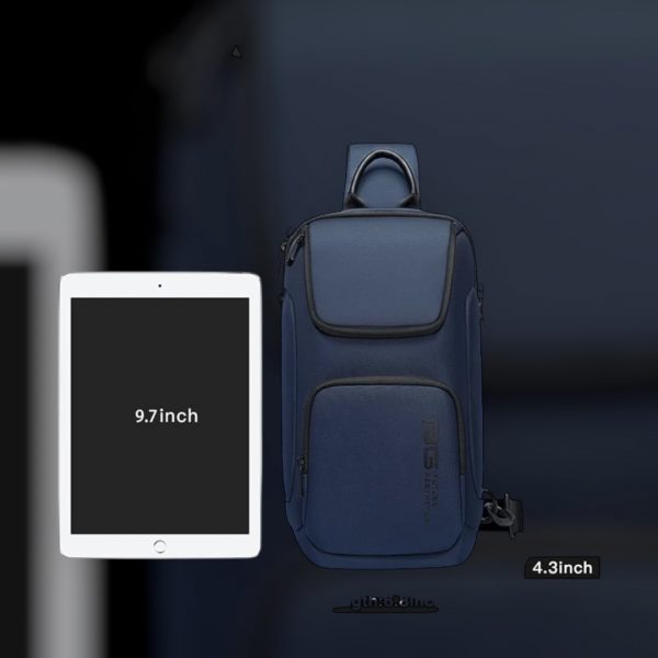 Τσαντάκι crossbody Bange 7565 μπλέ - Image 3