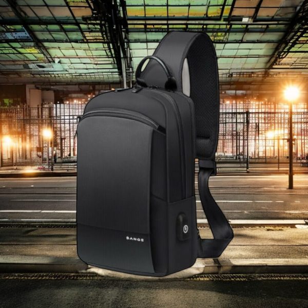 Τσαντάκι crossbody Bange 77112 μαύρο - Image 2