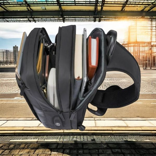 Τσαντάκι crossbody Bange 77112 μαύρο - Image 4