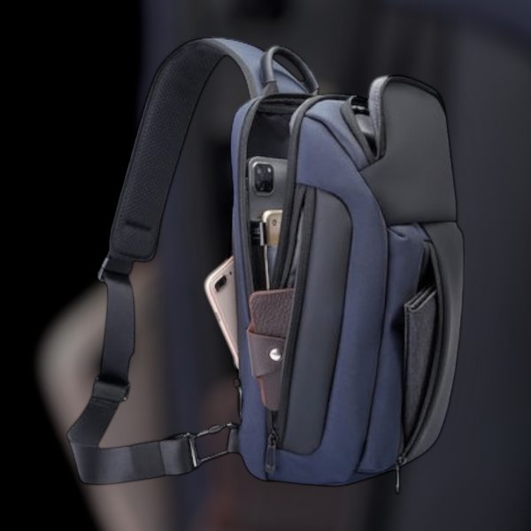 Τσαντάκι crossbody Bange 7566 μπλέ - Image 5