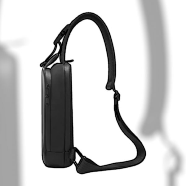 Τσαντάκι ώμου χιαστί crossbody Bange 7210 μαύρο - Image 5