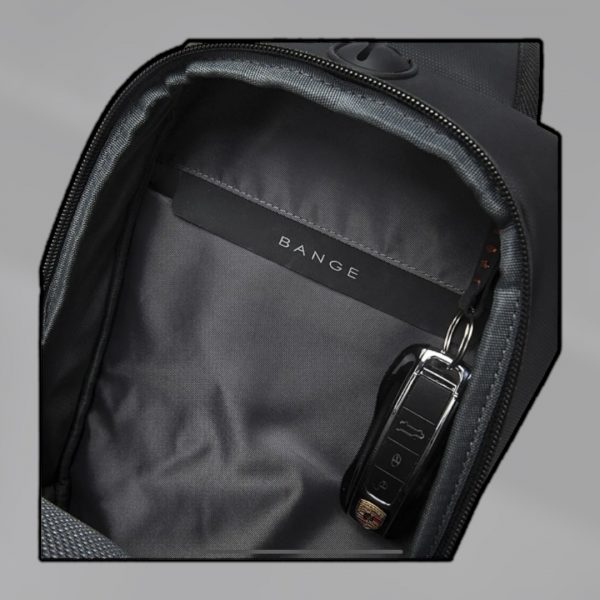 Τσαντάκι ώμου χιαστί crossbody Bange 7210 μαύρο - Image 6