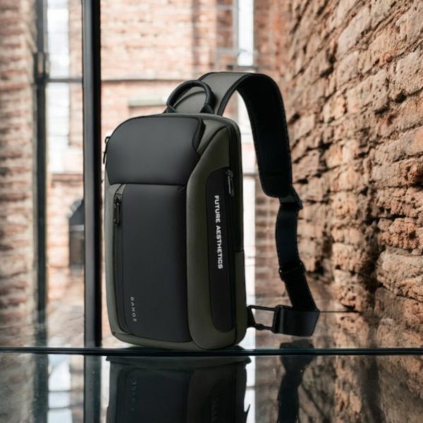 Τσαντάκι ώμου χιαστί crossbody Bange 7566 χακί - Image 2