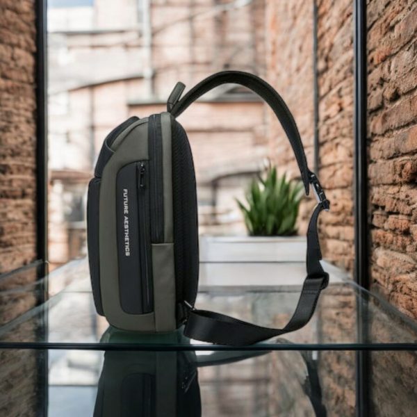 Τσαντάκι ώμου χιαστί crossbody Bange 7566 χακί - Image 3