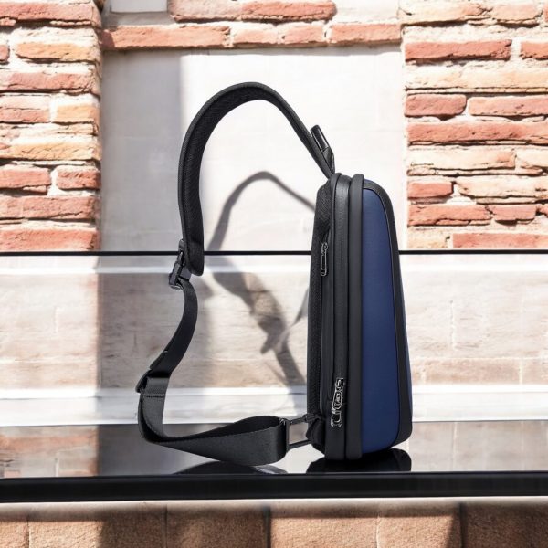 Τσαντάκι ώμου χιαστί crossbody Bange 2811 μπλέ - Image 3