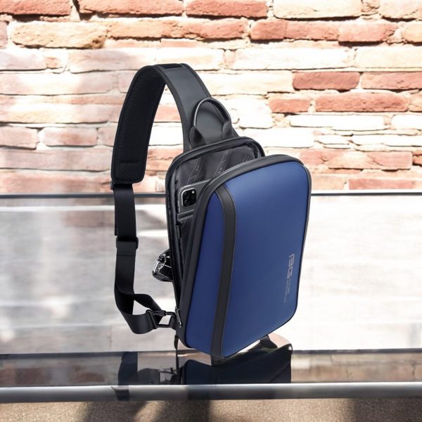 Τσαντάκι ώμου χιαστί crossbody Bange 2811 μπλέ - Image 5