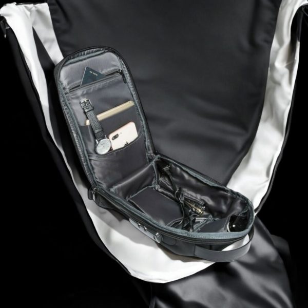 Τσαντάκι ώμου χιαστί crossbody Bange 22085 μαύρο - Image 4