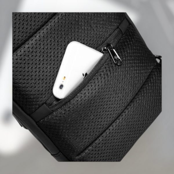 Τσαντάκι ώμου χιαστί crossbody Bange 7221 γκρί - Image 5