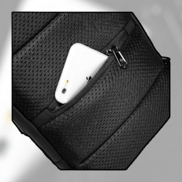 Τσαντάκι ώμου χιαστί crossbody Bange 7221 μαύρο - Image 6