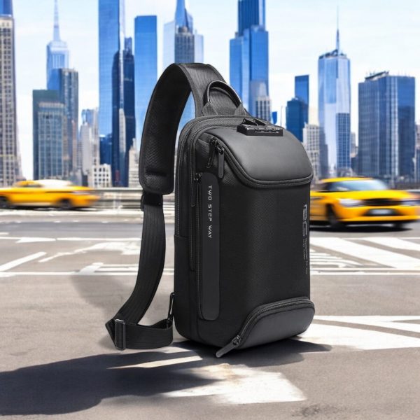 Τσαντάκι ώμου χιαστί crossbody Bange 7082 μαύρο - Image 2