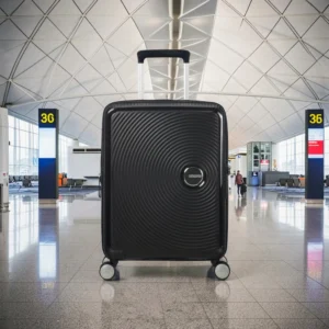 American Tourister Soundbox Βαλίτσα Καμπίνας Expandable 55cm Μαύρη