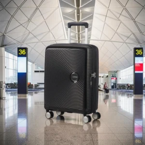 American Tourister Soundbox Βαλίτσα Καμπίνας Expandable 55cm Μαύρη