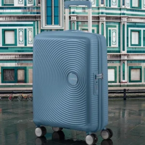 American Tourister Soundbox Βαλίτσα Καμπίνας Expandable 55cm Μπλε