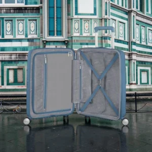 American Tourister Soundbox Βαλίτσα Καμπίνας Expandable 55cm Μπλε