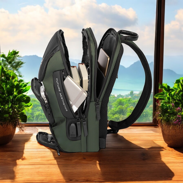 Τσαντάκι ώμου χιαστί crossbody Bange 7086 χακί - Image 4