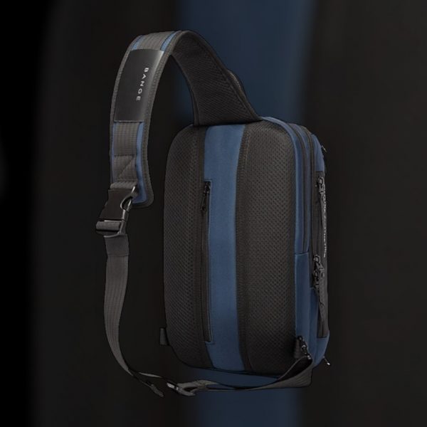 Τσαντάκι ώμου χιαστί crossbody Bange 7086 μπλέ - Image 3