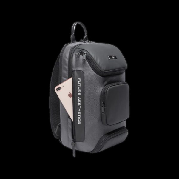 Τσαντάκι ώμου χιαστί crossbody Bange 7086 γκρί - Image 2
