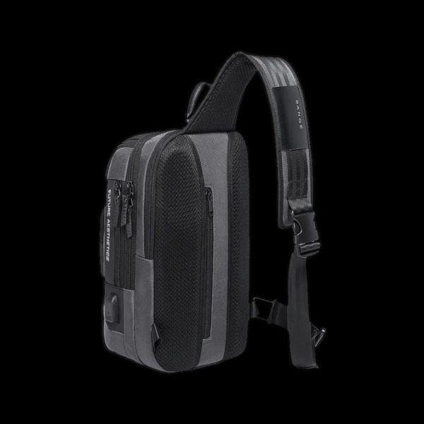 Τσαντάκι ώμου χιαστί crossbody Bange 7086 γκρί - Image 4