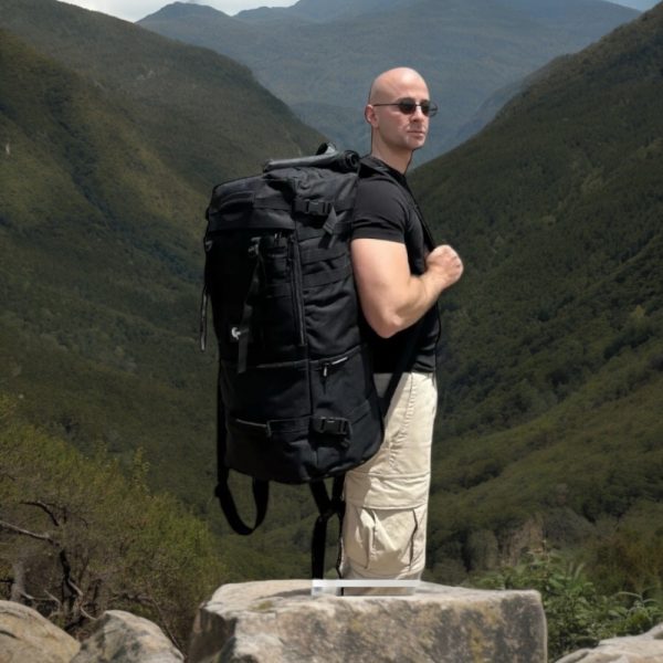 Σακίδιο πλάτης ορειβατικό Cardinal 60L MT1069 μαύρο - Image 7