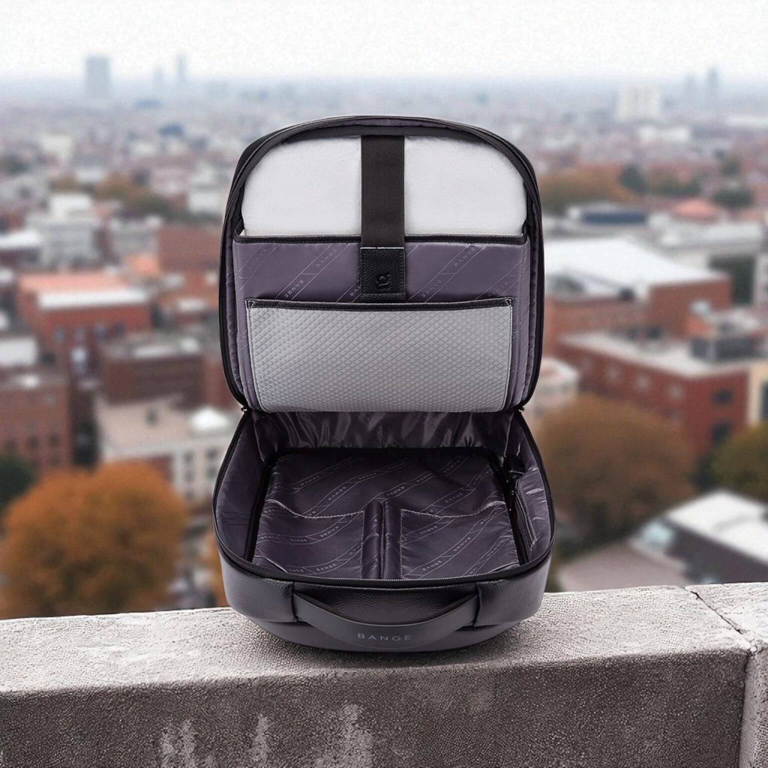 Bange 6621 Αδιάβροχο Δερμάτινο Σακίδιο Πλάτης για Laptop 15.6” Μαύρο - Image 7