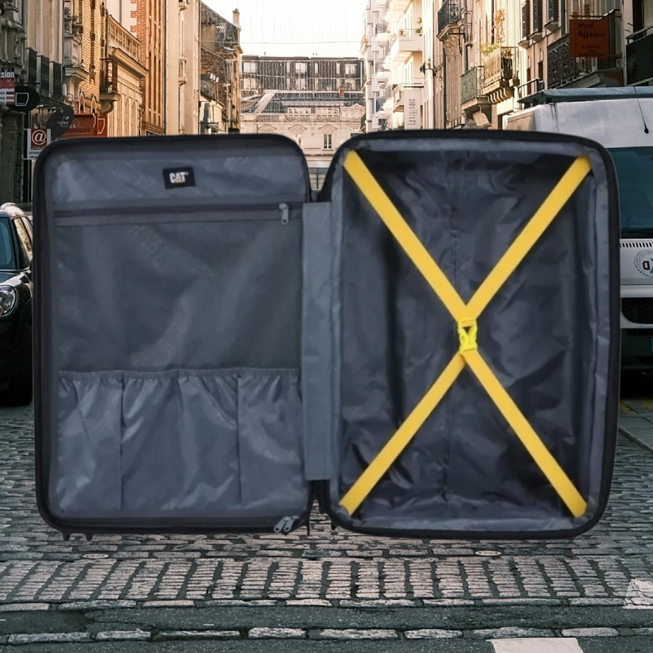 Caterpillar Σετ Σκληρές Βαλίτσες 3τμχ 83795-01 Μαύρο