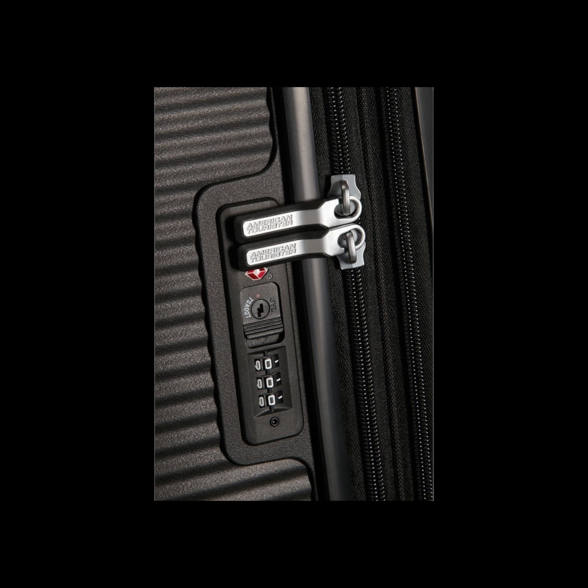 American Tourister Μεγάλη Βαλίτσα Μαύρη με 4 Ρόδες - Image 4