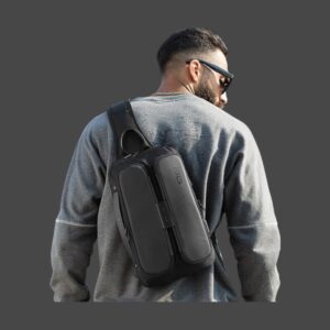 Bange Τσαντάκι Crossbody 7079 Μαύρο Αδιάβροχο