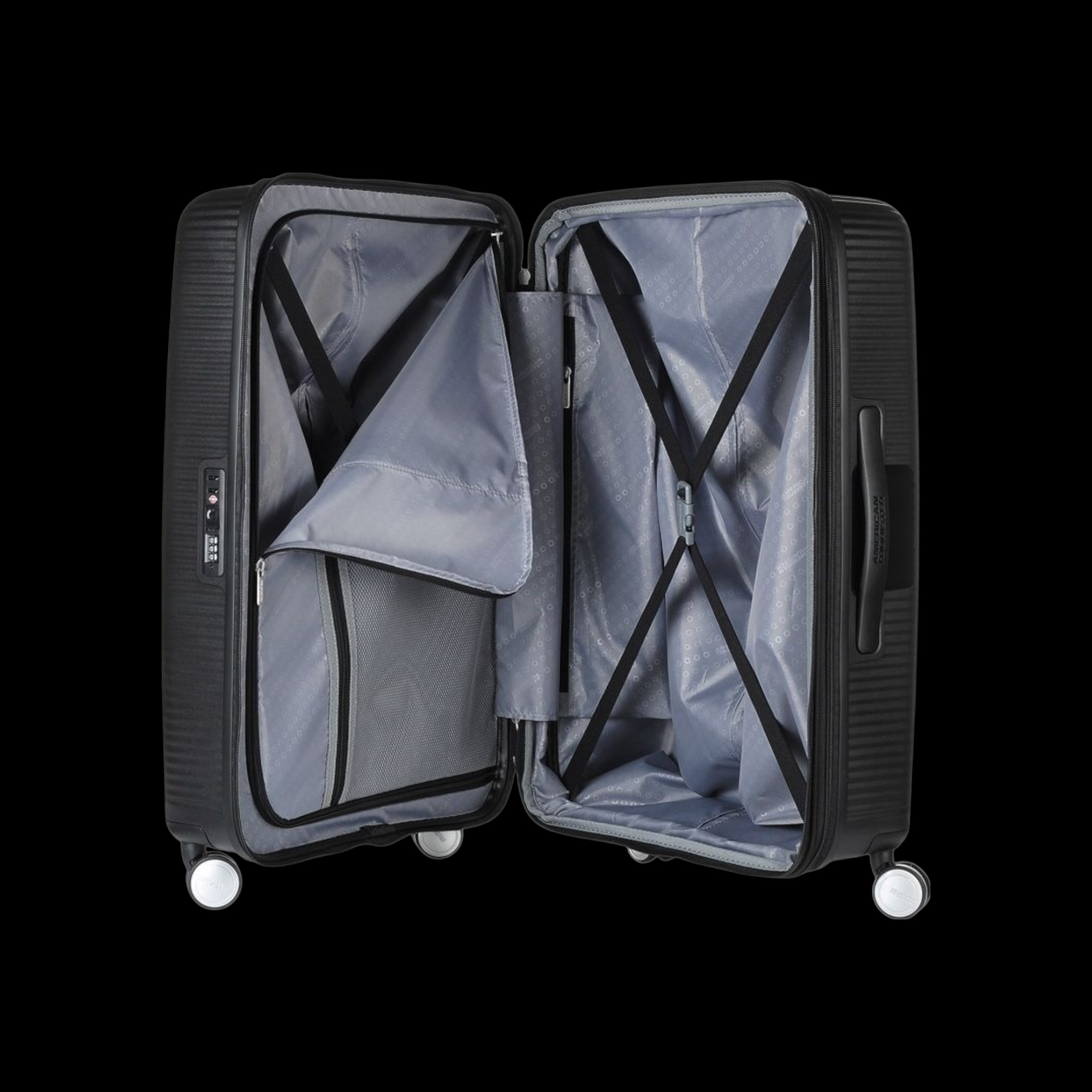 American Tourister Soundbox Bass Σετ Βαλίτσες σε Μαύρο - Image 4
