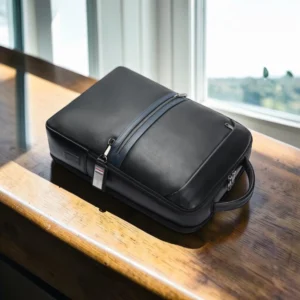 Bopai Business Δερμάτινο Σακίδιο Laptop 15,6” 24L Μαύρο