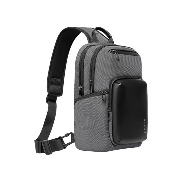 Τσαντάκι ώμου χιαστί crossbody Bange 7718 γκρί - Image 3