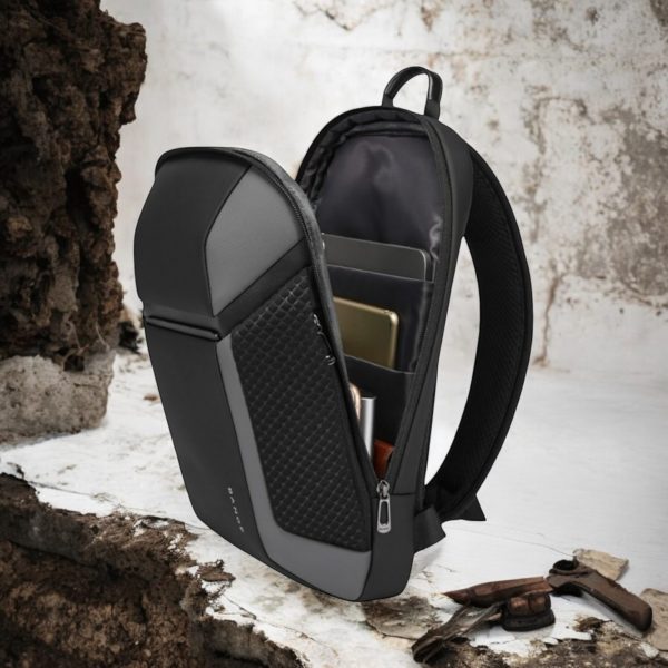 Τσαντάκι ώμου χιαστί crossbody Bange 7721 γκρί - Image 2