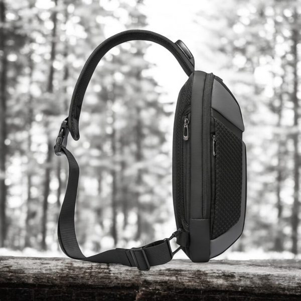 Τσαντάκι ώμου χιαστί crossbody Bange 7721 γκρί - Image 3