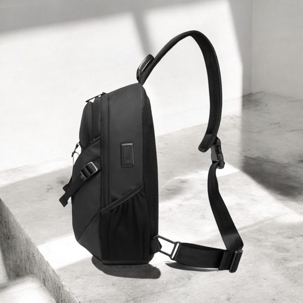 Τσαντάκι ώμου χιαστί crossbody Bange 77120 μαύρο - Image 3