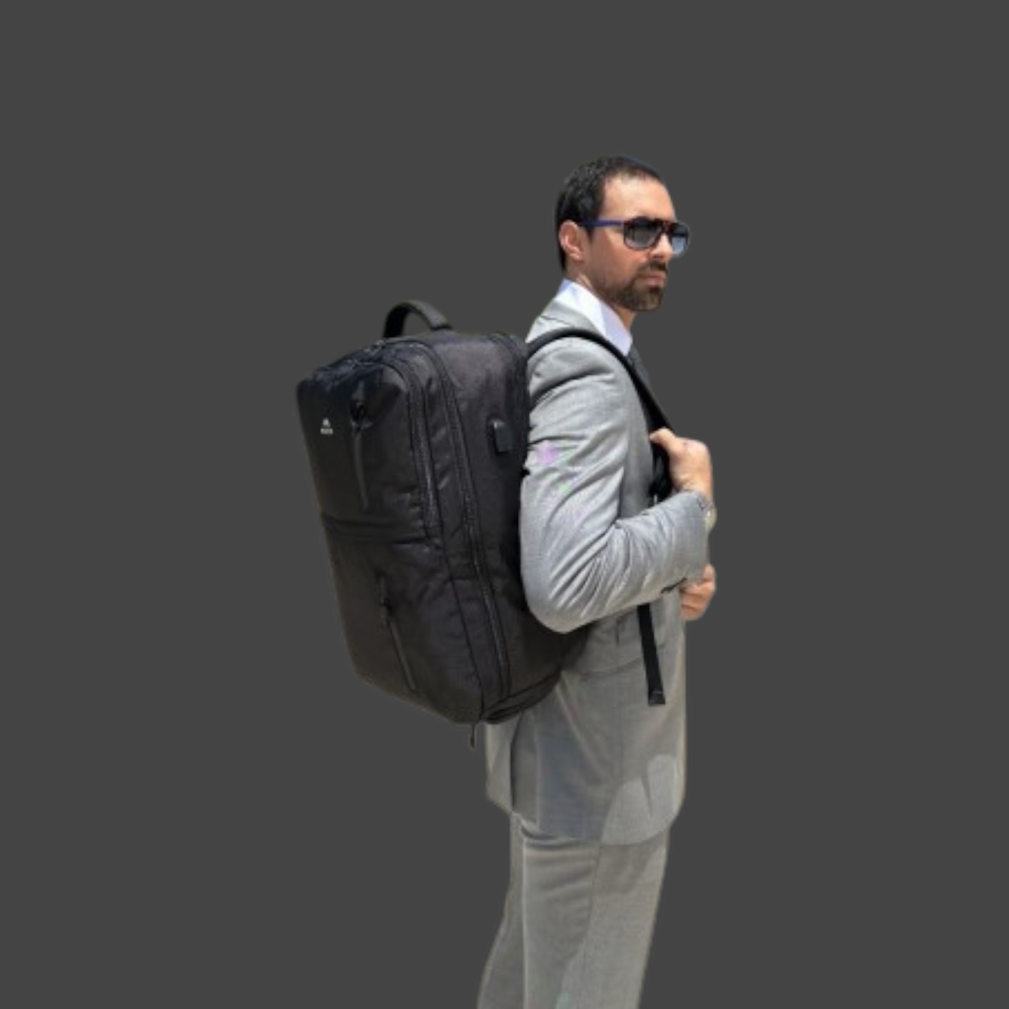 Matein 1197 Σακίδιο Πλάτης Ταξιδιού 40L 17” Μαύρο