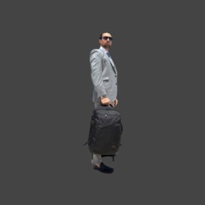 Matein 1159 Σακίδιο Πλάτης Travel 40L 17,3” Μαύρο