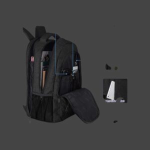 Matein 1007 Σακίδιο Πλάτης Laptop 15,6” 28L Μαύρο