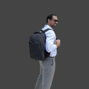 Matein 1007 Σακίδιο Πλάτης Laptop 15,6” 28L Μαύρο