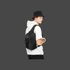 Bange Τσαντάκι Crossbody 77120 Μαύρο Αδιάβροχο