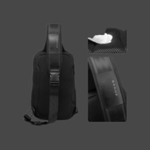 Bange Τσαντάκι Crossbody 77120 Μαύρο Αδιάβροχο