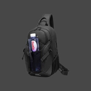 Bange Τσαντάκι Crossbody 77120 Μαύρο Αδιάβροχο