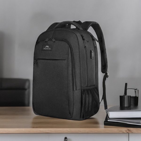 Σακίδιο πλάτης 28L Laptop 15.6” Matein 1007 μαύρο - Image 2