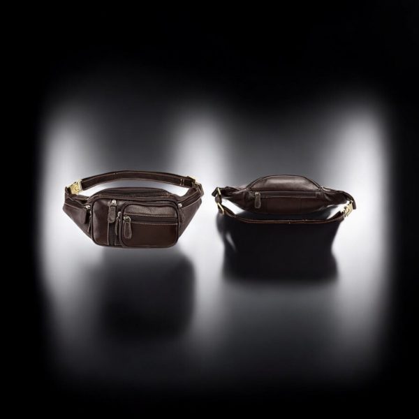 Δερμάτινο τσαντάκι μέσης Cardinal 8336 coffee - Image 3