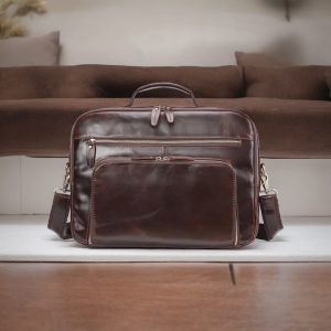 Alternative view of Cardinal Δερμάτινος Χαρτοφύλακας 5015 Σκούρο Καφέ