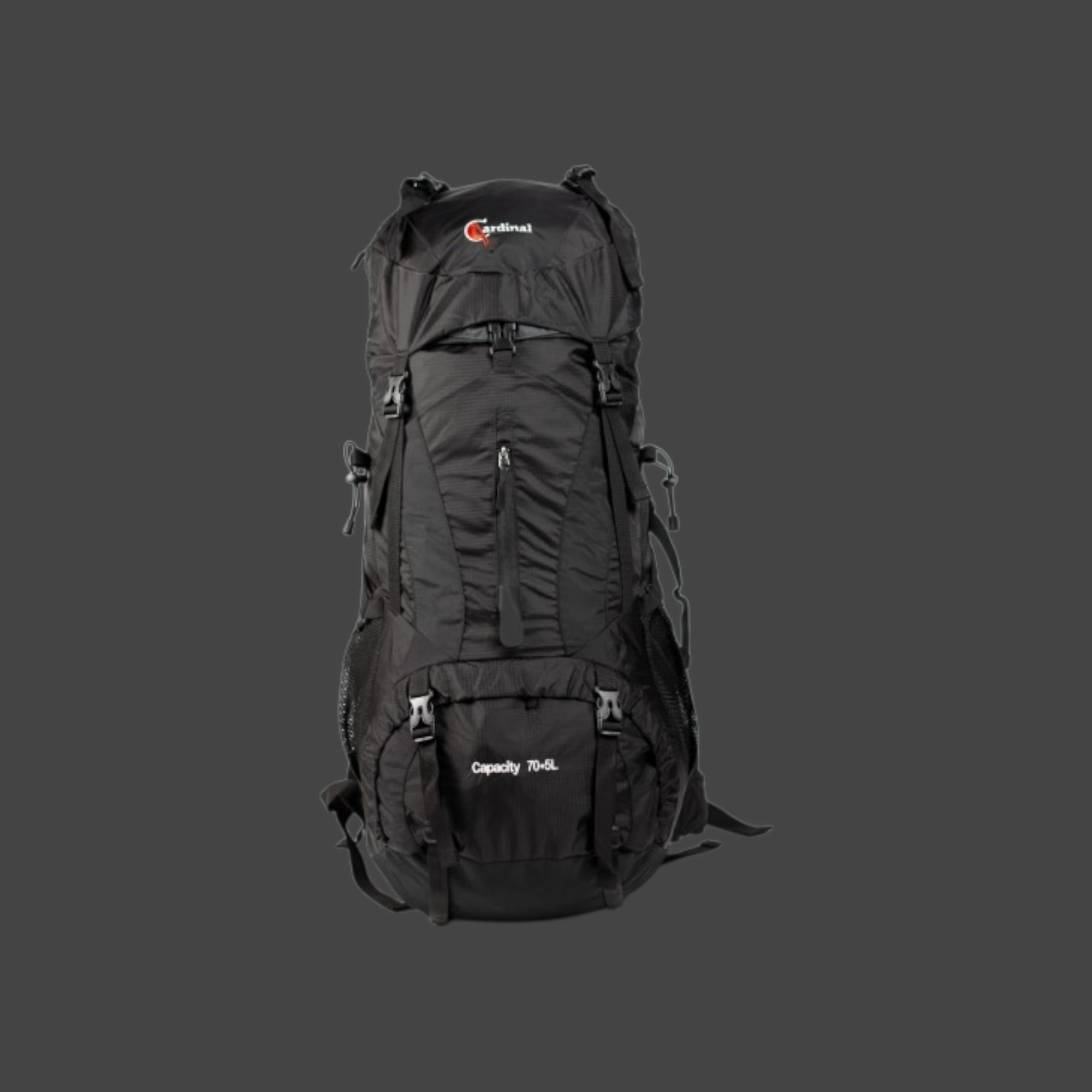 Cardinal 1788 Μαύρο Σακίδιο Ορειβατικό 70+5L Ταξιδιού