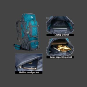 Cardinal 630 Μαύρο Ορειβατικό Σακίδιο Πλάτης 80+5L